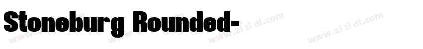 Stoneburg Rounded字体转换
